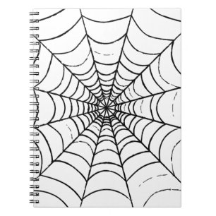 Caderno Espiral Uma Web de aranha simples