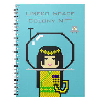 Caderno Espiral Umeko Space Colony NFT #35 Haname notebook ノートブック