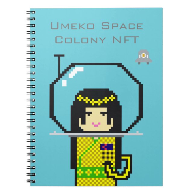 Caderno Espiral Umeko Space Colony NFT #35 Haname notebook ノートブック (Frente)