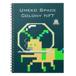 Caderno Espiral Umeko Space Colony NFT #55 notebook ノ Equipe ブ 3