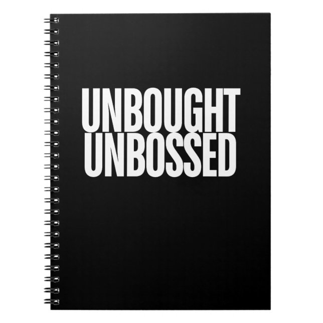 Caderno Espiral Unbought Unbossed Bold Chisholm (Frente)