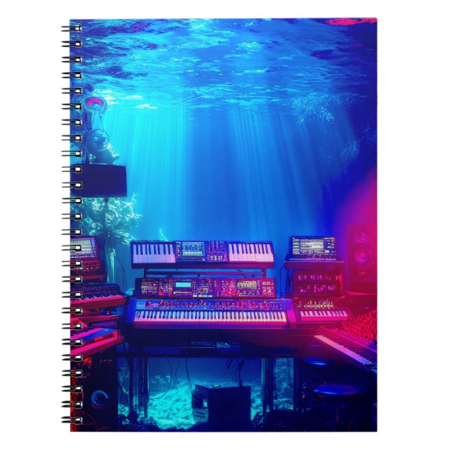 Caderno Espiral Underwater Music Studio (Frente)