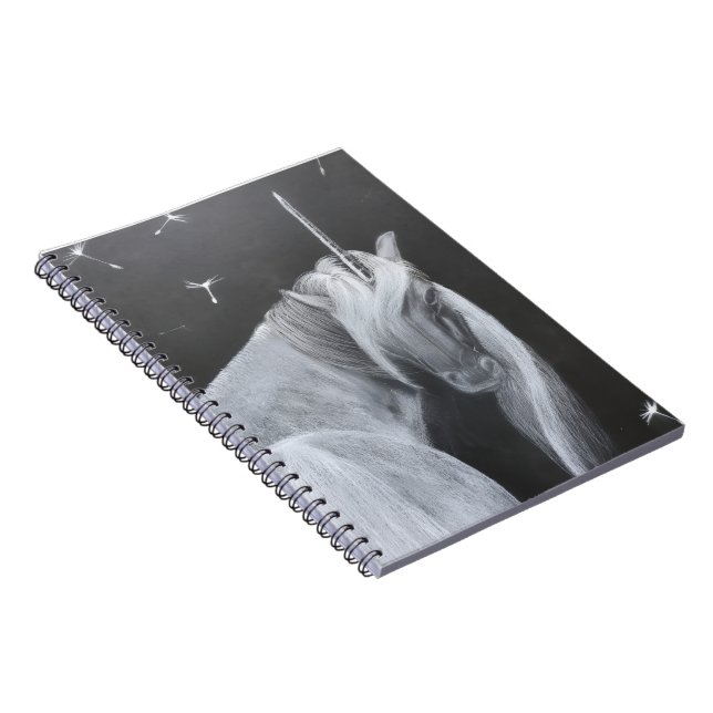 Caderno Espiral Unicorn and Dandelion spiral photo notebook (Lado Direito)