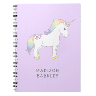 Caderno Espiral Unicorn Cute Kids Pastel