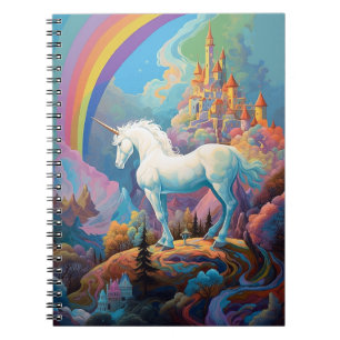 Caderno Espiral Unicorn Fantasy Art