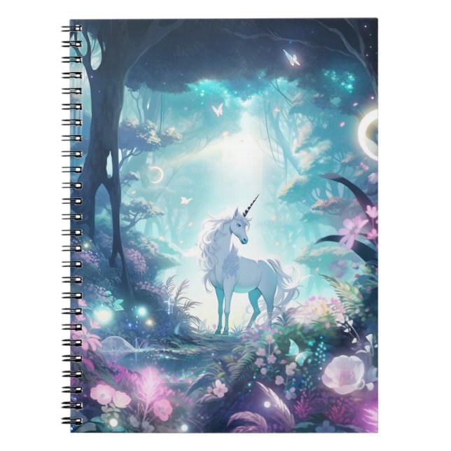 Caderno Espiral Unicorn Fantasy Art (Frente)