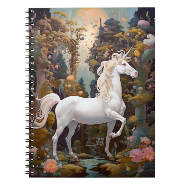 Caderno Espiral Unicorn Fantasy Art (Frente)
