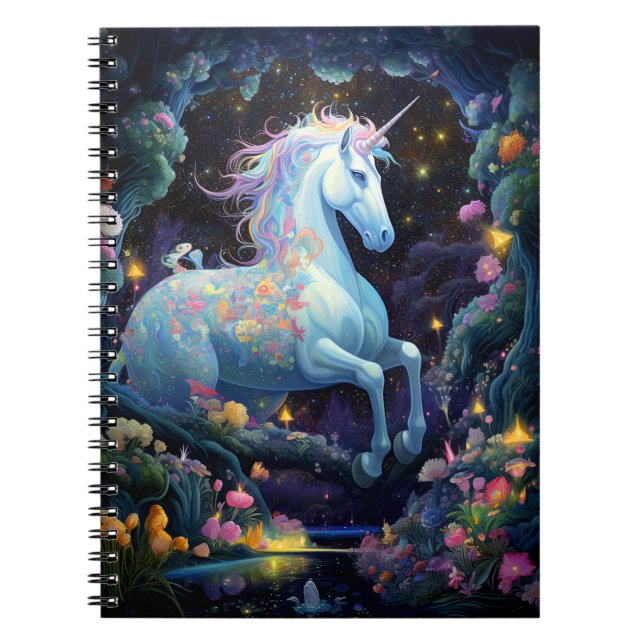 Caderno Espiral Unicorn Fantasy Art (Frente)