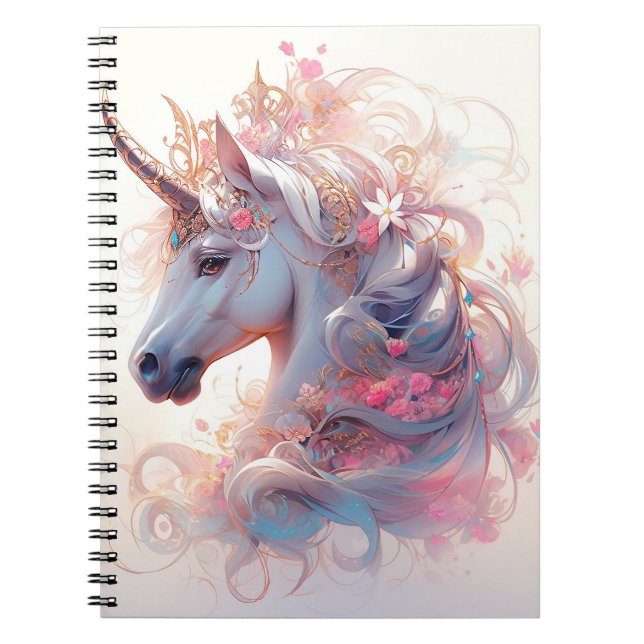 Caderno Espiral Unicorn Fantasy Art (Frente)