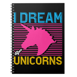 Caderno Espiral Unicorn Lover Gift I Dream of Unicorns