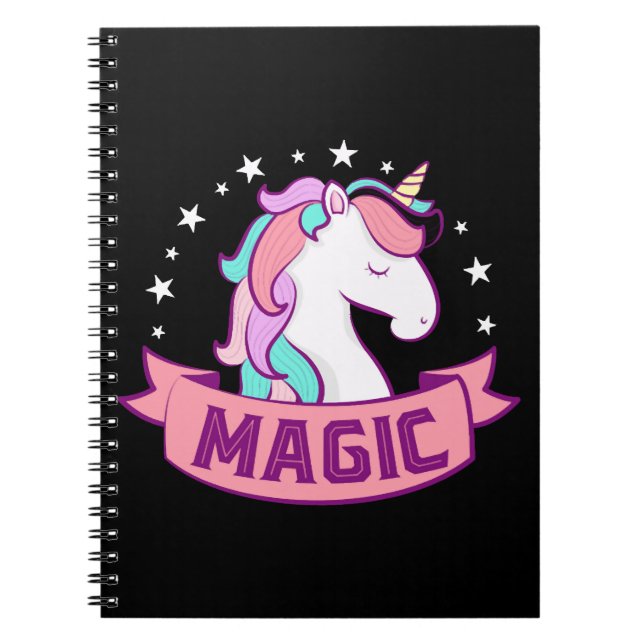 CADERNO ESPIRAL UNICORN MAGIC (Frente)