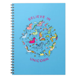 Caderno Espiral Unicorn Magic Kawaii