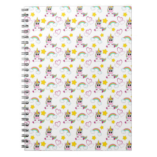 Caderno Espiral Unicorn pattern