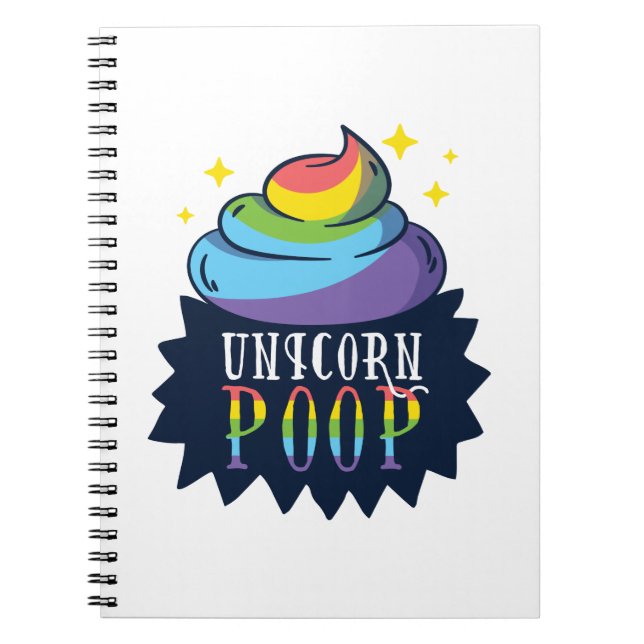 Caderno Espiral Unicorn Poop (Frente)