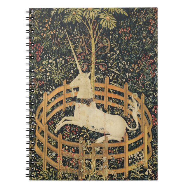 Caderno Espiral Unicorn Tapestries Tapeçaria Clássica (Frente)