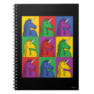 Caderno Espiral Unicórnio do pop art