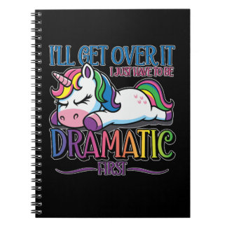 Caderno Espiral Unicórnio Dramático