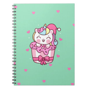 Caderno Espiral unicórnio mágico bonito