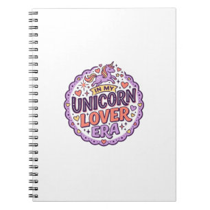 Caderno Espiral Unicórnio Na Minha Era De Amante De Unicórnio Roup