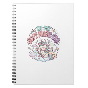 Caderno Espiral Unicórnio Na Minha Era De Magia Suave Produto Esti