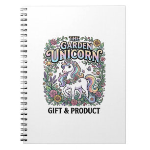 Caderno Espiral Unicórnio O Unicórnio do Jardim Comercial Vetorial