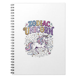 Caderno Espiral Unicórnio Zodíaco Unicórnio Premium Vetor Mercado 