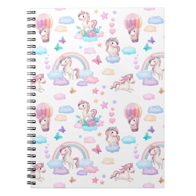 Caderno Espiral Unicórnios (Frente)