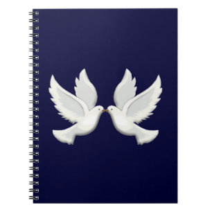 Caderno Espiral Unidades Brancas No Notebook Azul Espiral