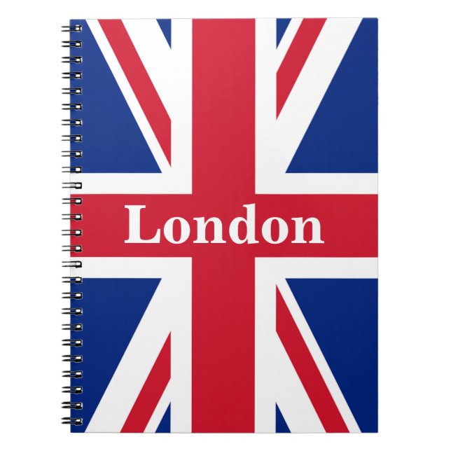 Caderno Espiral Union Jack London ~ British Flag (Frente)