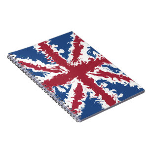 Caderno Espiral Union Jack Painted UK Art