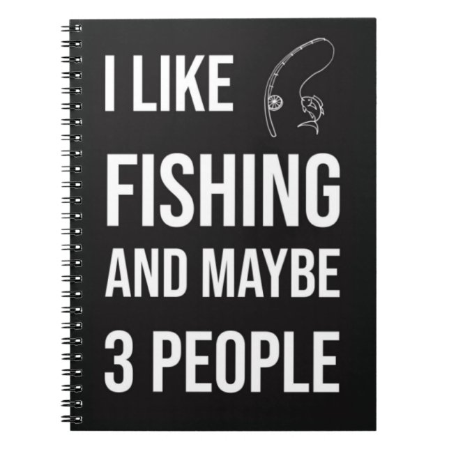 Caderno Espiral Unique Fishing Gifts Fisher Fish Lover Fisherman (Frente)