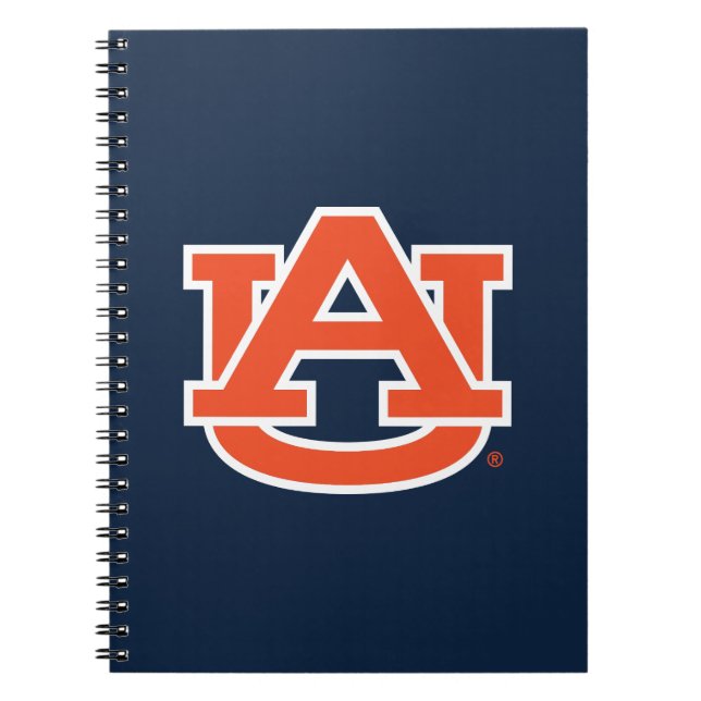 Caderno Espiral Universidade Auburn | Logotipo UA Auburn (Frente)