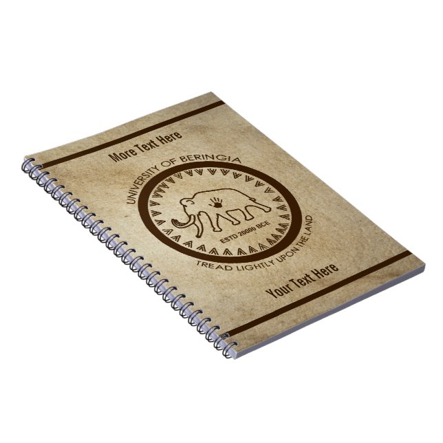 Caderno Espiral University of Beringia Mammoth Seal (Lado Direito)