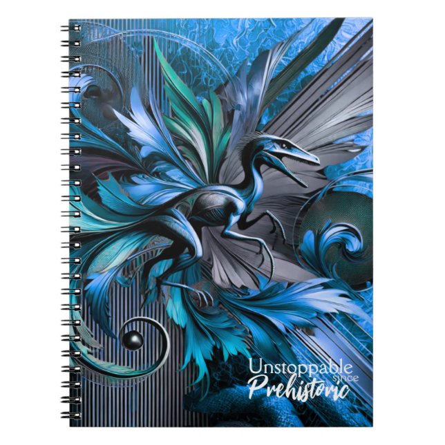 Caderno Espiral Unstoppable Raptor – Fuel Strength, Rule the Wild (Frente)