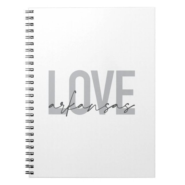 Caderno Espiral Urbano, moderno, simples, legal design Love Arkans (Frente)
