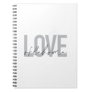 Caderno Espiral Urbano, moderno, simples, legal design Love Oklaho