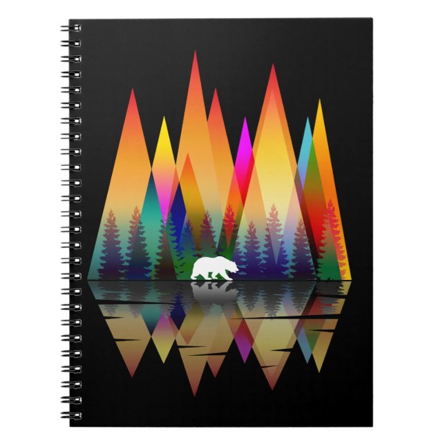 CADERNO ESPIRAL URSO ARCO-ÍRIS DA MONTANHA (Frente)