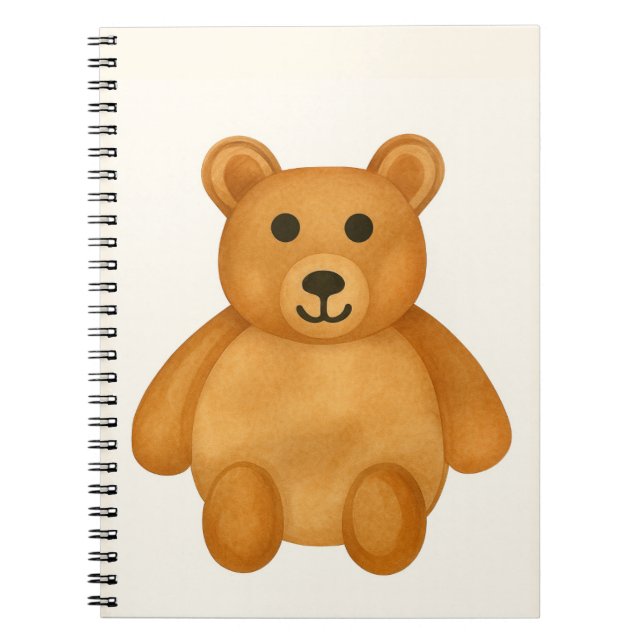 Caderno Espiral Urso Clássico de Teddy (Frente)