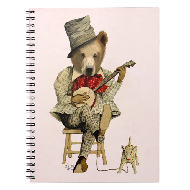 Caderno Espiral Urso de Banjo 3 (Frente)