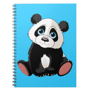 Caderno Espiral Urso de panda