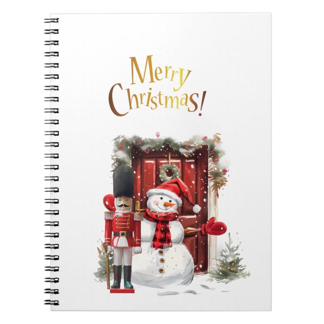 Caderno Espiral Urso de soldado britânico de brinquedo chapéu de p (Frente)