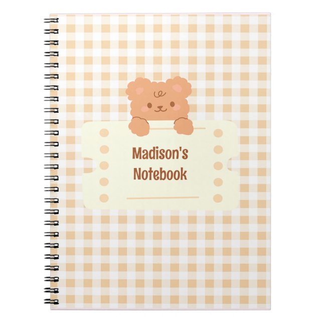 Caderno Espiral Urso de Teddy (Frente)