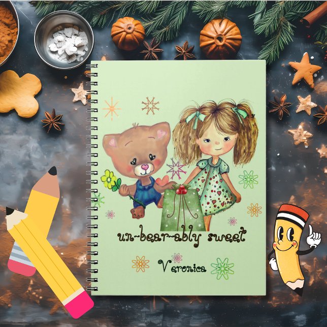 Caderno Espiral Urso de Teddy Insuportavelmente Doce (Unbearably Sweet Teddy Bear Notebook)