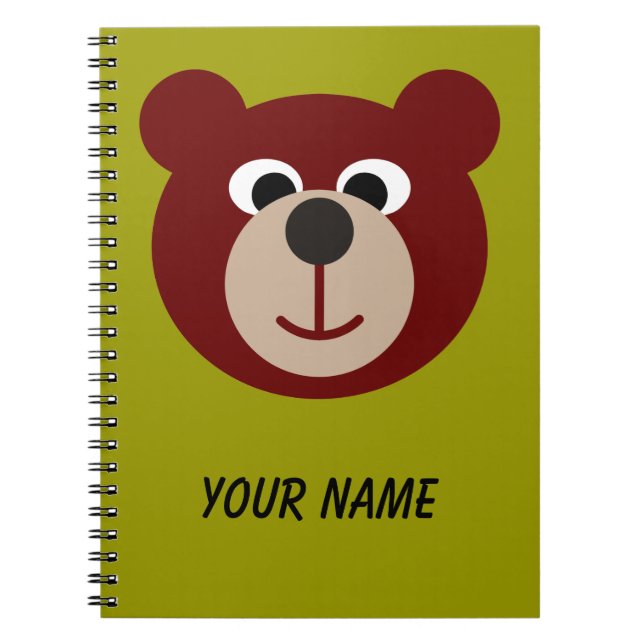 Caderno Espiral Urso de Teddy Sorrindo (Frente)