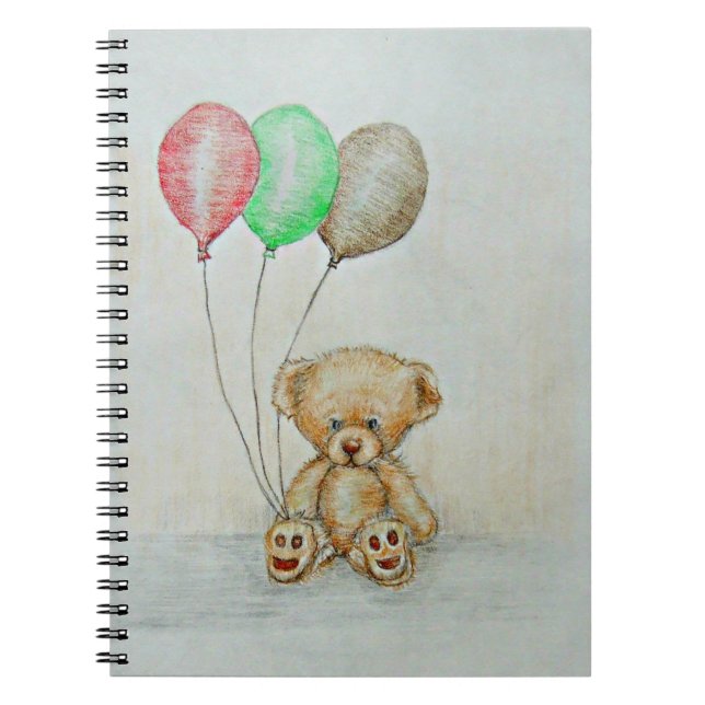 Caderno Espiral urso de ursinho (Frente)