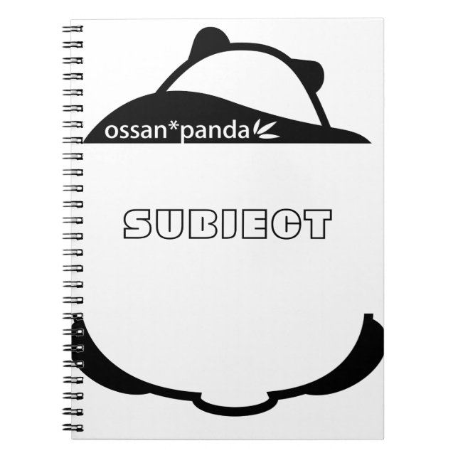 Caderno Espiral urso ossan*panda (Frente)