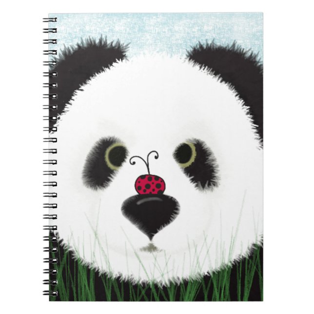 Caderno Espiral Urso Panda Adorável (Frente)