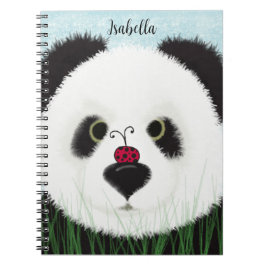 Caderno Espiral Urso Panda Adorável