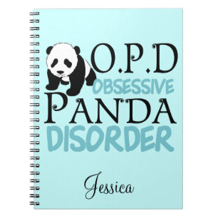 Caderno Espiral Urso Panda Bonito
