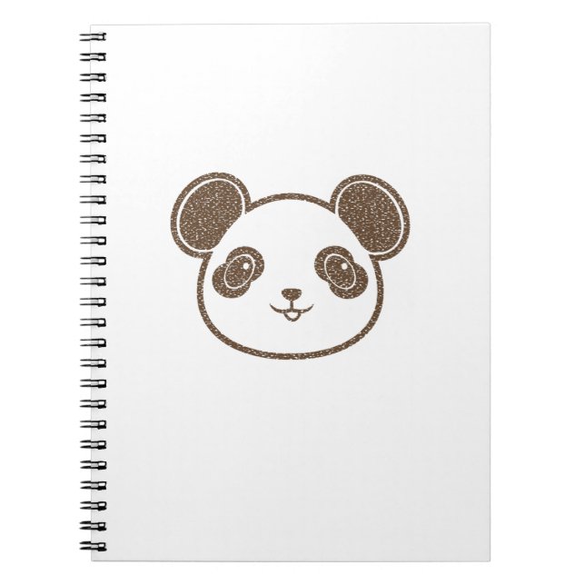 Caderno Espiral Urso Panda Desapontado (Frente)